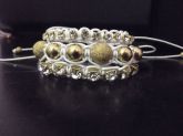 Conjunto Pulseira Macreme branca