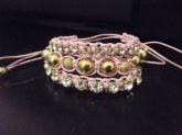 Conjunto Pulseira Macreme lilás